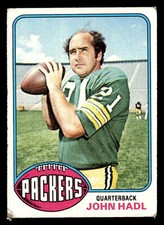 1976 Topps John Hadl #222 VG Green Bay Packers