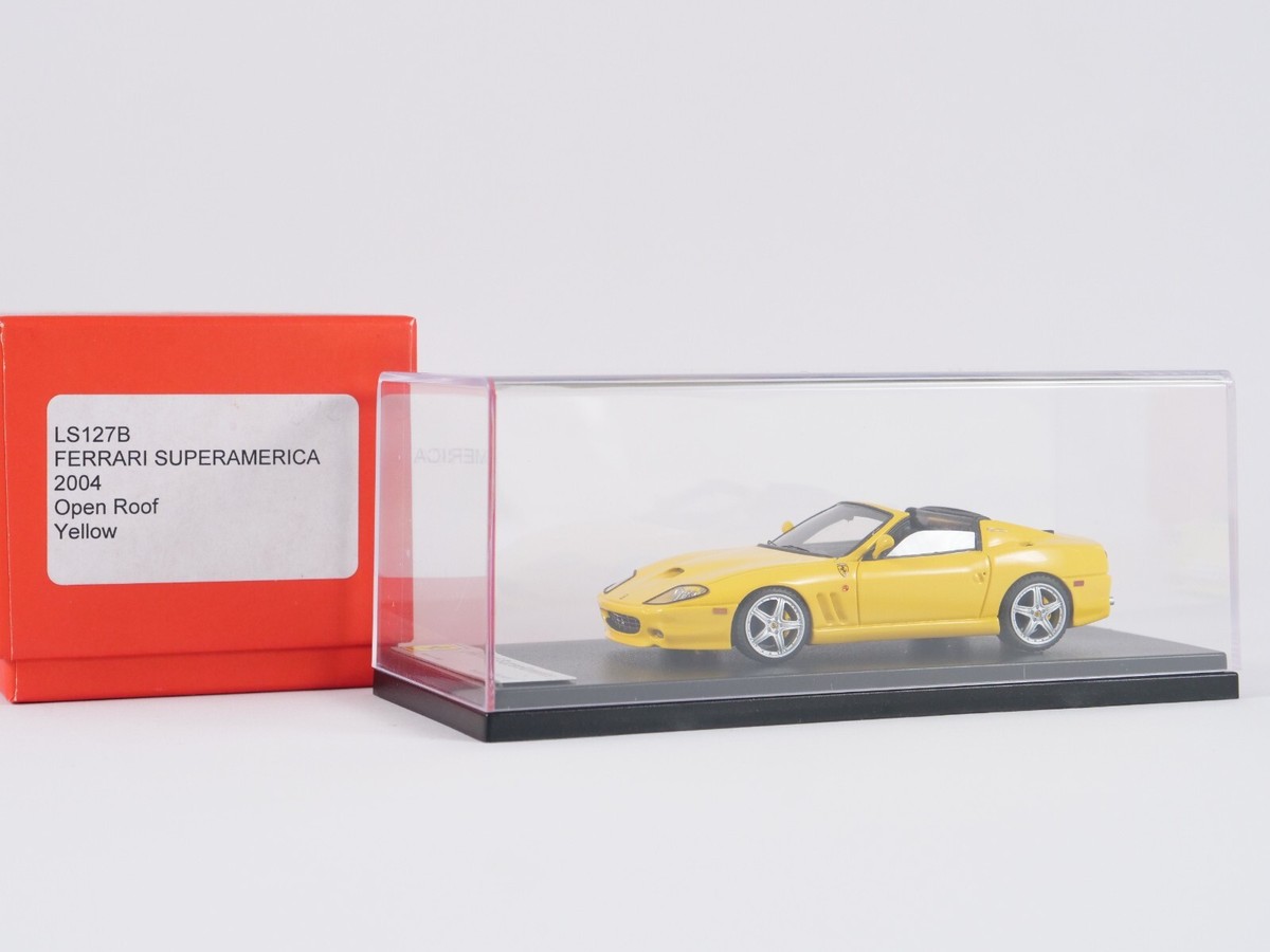 値引きする LookSmart LS127B Ferrari Superamerica 2004 Open Roof Yellow ミニカー