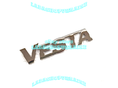 Ornamento Badge Emblem Logo REAR LADA VESTA CHROME - Picture 2 of 6