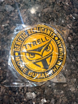 TYRELL BLADE RUNNER Iron on REPLICANT MORE HUMAN PATCH COSPLAY Costume limited