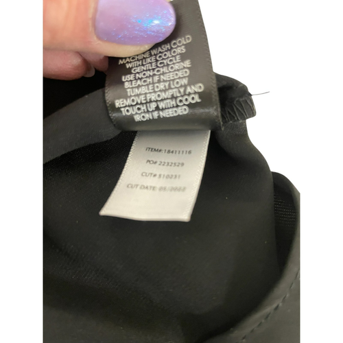 Torrid Harper Damen Größe 00 Schwarz Tunika Bluse Taschen V-Ausschnitt 3/4-Arm Oberteil - Bild 8 von 12