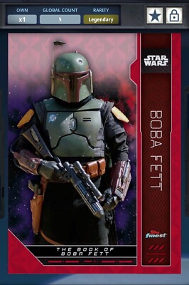Topps Star Wars Card Trader - Boba Fett - Legendary Red Refractor 5cc