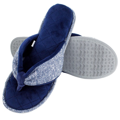 Women's Flip Flops Memory Foam House Slippers Velvet Lining Open Toe for Indoor - Picture 16 of 16