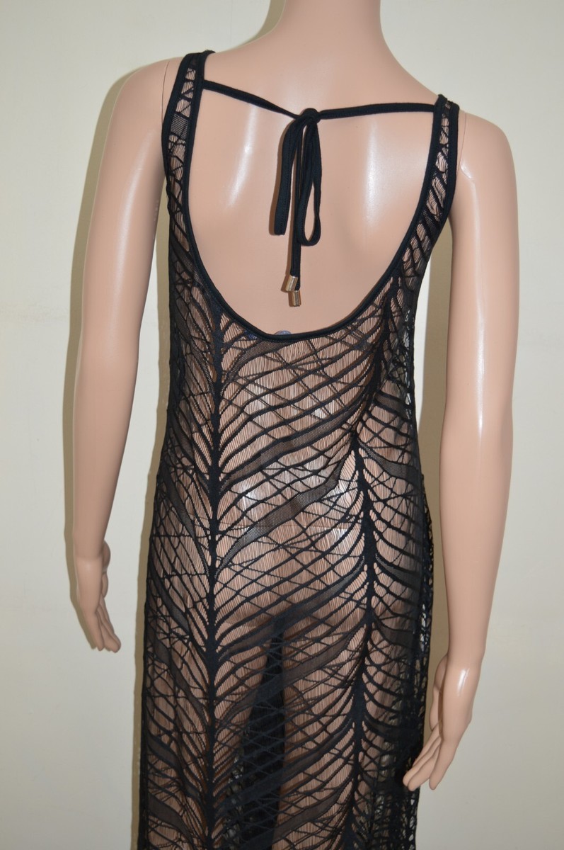 New M S Black or White Lace Beach Maxi Dress Cover Up UK 10 12 14 18 20 22 24