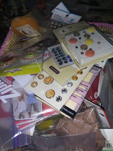 New ListingHuge Scrapbook Lot 180 Embellishment Stickers/Brads/Tags/Etc Jolee's Etc New