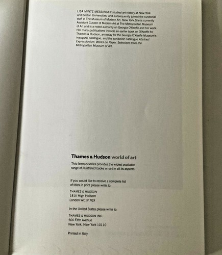 Georgia O"Keeffe Lisa Mintz Messinger Thames & Hudson World of Art Soft Cover - Picture 2 of 5