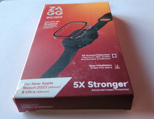 NEUF verre transparent ZAGG InvisibleShield Elite 360 pour Apple Watch Ultra 49 mm SCELLÉ - Photo 2 sur 12
