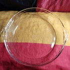 Pyrex Clear Glass 24cm / 9.5" Fluted Edge Pie Plate [229 09] - Made in The USA