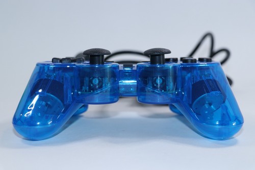 Wired 5.5ft Dual Vibration Controller Gamepad for PS2 & PS1 Transparent Colors - Picture 13 of 18