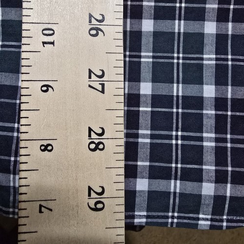 Banana Republic Standard Fit Medium blu/verde check lavaggio morbido - Foto 5 di 7