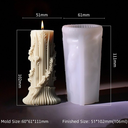 Stampo in silicone cilindro europeo fai da te pilastro minimalista regalo stampi per candele nuovo - Foto 5 di 17