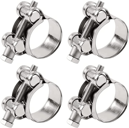 T-Bolt Hose Clamps Adjust Tube Clamps 23-25Mm 304 Stainless Steel Heavy Duty - Picture 10 of 11
