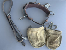 Vtg Bell System Klein Buhrke Lineman Belt Size 18 Safety Strap Bags Lot