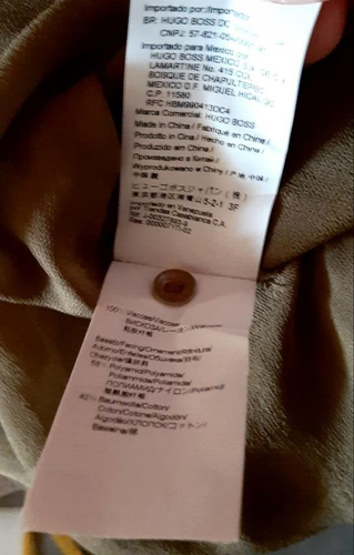 Camicia donna BOSS Hugo Boss traslucida sciolta oliva regolabile manica lunga US-8 - Foto 22 di 22