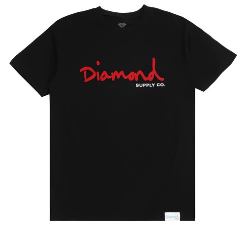 Diamond Supply Co. Men's T-Shirt OG Script Logo Short Sleeve Tee in Black - Picture 3 of 4