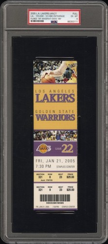 2005 Lakers HBO Entourage Ep. "My Maserati Does 185" Filmed at Game Ticket PSA 6