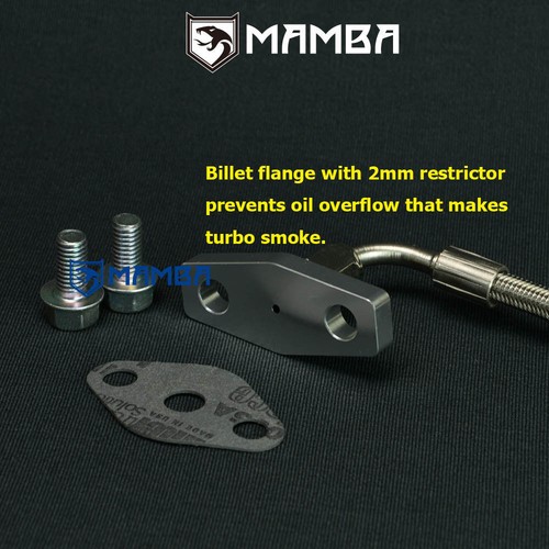 MAMBA Turbo Oil & Water Line Install Kit For Nissan TD42 GU Patrol Hitachi HT18 - Picture 2 of 12