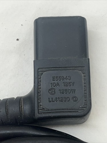 I-SHENG IS-15 E55943 10A 125V LL41230 6' Round Electronics Power Cord LL81924 - Picture 2 of 4