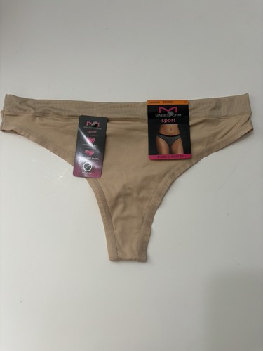 Bragas de bikini Maidenform tiro bajo No Show Dream Thong 5 pequeñas nuevas con etiquetas beige - Imagen 10 de 10