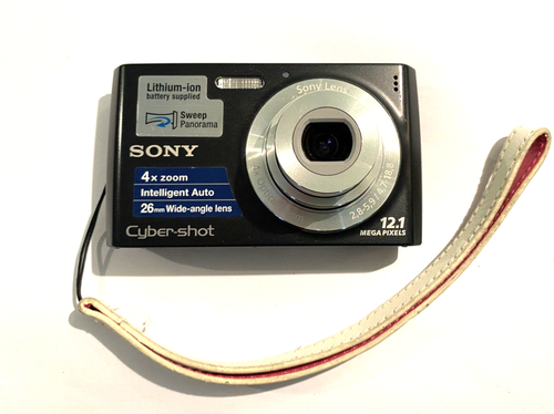 Sony Cyber-shot DSC-W510 12.1MP Digital Camera - Black - Working- "Please Read"