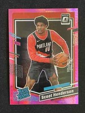 Scoot Henderson 2023-24 Panini Donruss Optic Pink Hyper Prizm Rated Rookie #239
