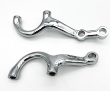 Pair Chrome Steering Arms 1-34 Drop For 1937-1948 Ford Spindles
