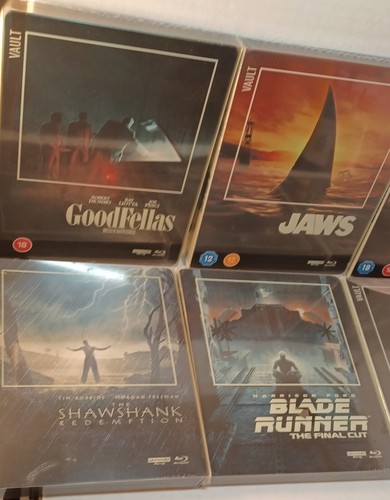 Blade Runner/Apollo 13/Goodfellas/Scarface/Shawshank/2001 Space/Jaws Steelbooks - Picture 3 of 12