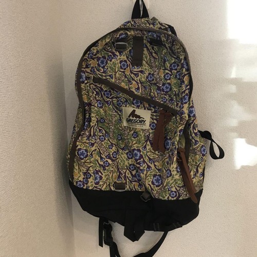 Limited Edition Gregory Floral Rucksack Tasche Allover Print Flower Old Logo Beige - Bild 1 von 7