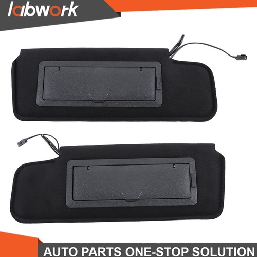 Labwork Sun Visor Pair W/Vanity Mirror&LED Light For 1984-1996 Chevy Corvette C4 - Picture 3 of 18