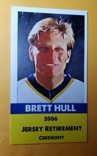2006 Jersey Retirement Promo card BRETT HULL St. Louis Blues