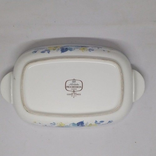 Vtg Noritake Progression Good Times Oval Baker/Vegetable Bowl-Porcelain Floral - Picture 6 of 11