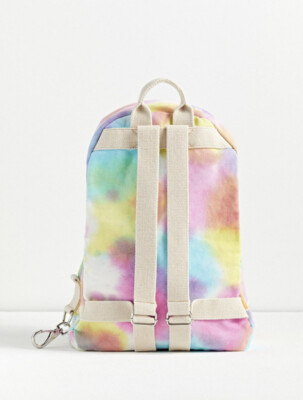 Tie-Dye Pink Multicolor Backpack Herdesigns Cute Tie Dye Colorful Rainbow Large Backpack Set  main image 3