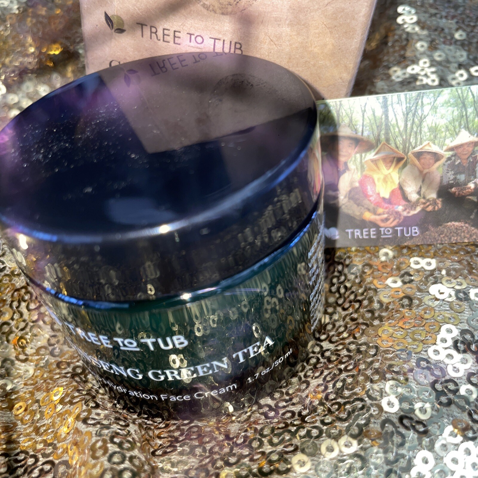 Tree To Tub Ginseng Green Tea Deep Hydration Face Cream 1.7oz Exp: :02/24