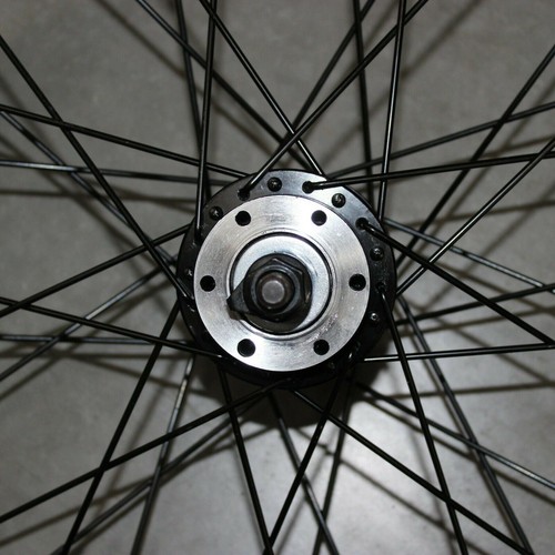 Brand New 20" Wheel Front Bike Bicycle Alloy Black Spokes Light Weight BMX - Picture 4 of 12