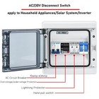 Solar Disconnect Switch AC230V 63A Household Circuit Breaker Lightning Protector