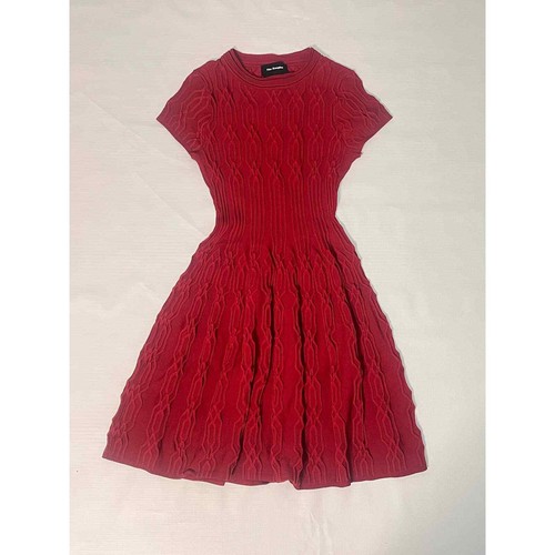 VESTIDO DE PUNTO ROJO CON MOTIVOS JACQUARD THE KOOPLES TALLA 1 - Imagen 2 de 7