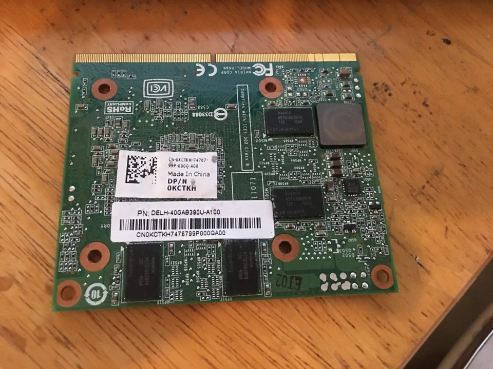 Genuine Dell NVIDIA GT240M 1GB Laptop Graphics Card UNTESTED! CN0KCTKH DELL M15X - Image 2 of 4