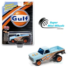 Johnny Lightning 1:64 - 1980 Chevy Silverado Gulf Zinger - Mijo Exclusive