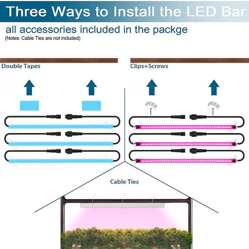 LED Pflanzenlampe Lichtröhre Grow Light Vollspektrum Gemüse Wachstumslampe DE - Bild 6 von 25