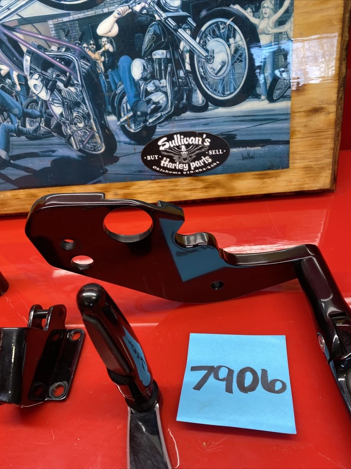 hawg halters black Harley touring forward controls bagger streetglide parts Foot - Image 3 of 4