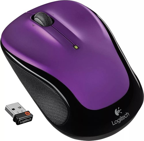 Logitech M325 Wireless Mouse - Purple / Violet 910-003120 - Picture 2 of 2