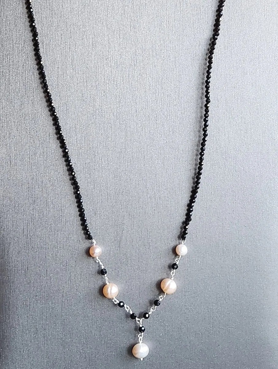 ●TATIANA● Clash Freshwater Pearl Necklace NZ2018 1708169 7-8 MM Freshwater Cultured Pearl 2-Strand Necklace with
