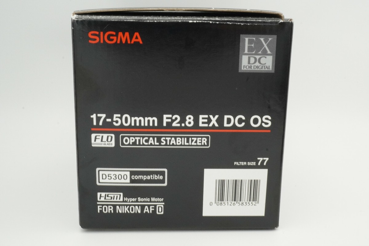 Mint w/box] Sigma 17-50mm f/2.8 EX DC OS HSM Zoom Lens for