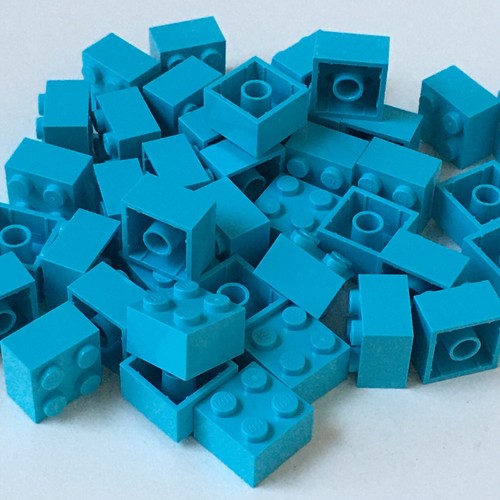 LEGO 2 X 2 BRICK BUILDING PARTS 40pcs-Blue, Red, Yellow, Gray, Brown++ L-136-117 - Picture 25 of 38