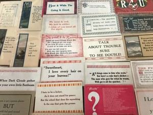 Lot-of-30-VINTAGE-old-GREETING-postcards-ART-CRAFTS-Sayings-MOTTO-mottos-p705