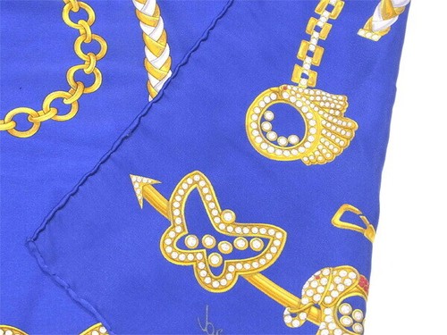 Foulard imprimé bijoux ?~ soie / 100 % outlet authentique DOCCASION T1022