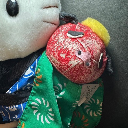 B012 Super Rare Hello Kitty Shishimai DX Plush Dolls 8" Japanese Sanrio 2002 - Picture 4 of 5