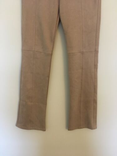 David Lerner Women's Sz S Faux Suede Leggings Seamed In Nude DAL0361 NWT - Picture 4 of 14