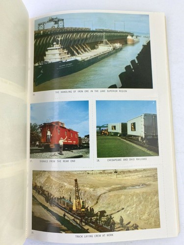 Railroads Know Your America Program John Weaver 1963 Stamps Sticker Book Unused - Picture 10 of 12