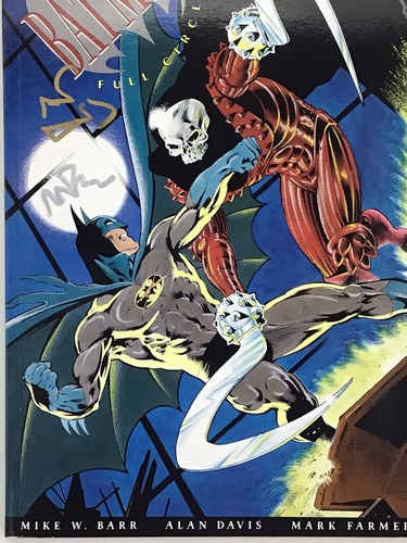 Batman Full Circle 1 Signed Mike Barr Allan Davis Gold Print VF NM - Picture 5 of 11